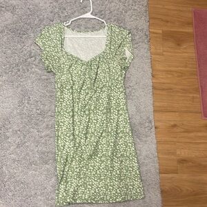 Green Floral Sundress Medium